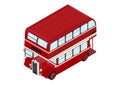 Cartoon double decker Royalty Free Stock Photo