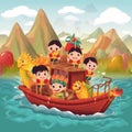 Cartoon Dragon Boat Festival