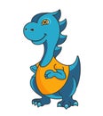 Cartoon dragon or dinosaur mascot Royalty Free Stock Photo