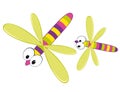 Cartoon dragonfly