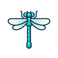 Cartoon dragonfly icon