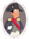 French Emperor Napoleon Bonaparte Portrait Cartoon