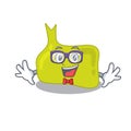 A cartoon drawing of geek pituitary wearing weird glasses