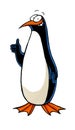 Cartoon drawing of smiling penguin
