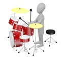 Cartoon drummer