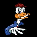 Cartoon Duck character