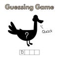 Cartoon Duck Guessing Game