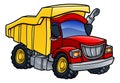 Dump Truck Tipper Cartoon Royalty Free Stock Photo