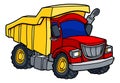 Cartoon Dump Truck Royalty Free Stock Photo