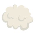 Cartoon dust cloud. Comic cloud shape, spray air smoke, fog road, explosion bomb, car gas, puff magic effect, steam wind Royalty Free Stock Photo