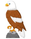 Cartoon eagle posing Royalty Free Stock Photo