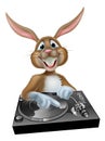 Cartoon Easter Bunny DJ