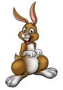 Cartoon Easter Bunny Rabbit Royalty Free Stock Photo