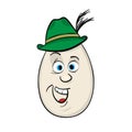 Cartoon Egg Face Character Royalty Free Stock Photo