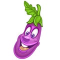 Cartoon Eggplant character