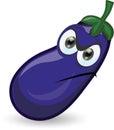 Cartoon eggplant,vector