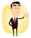 Cartoon Elegant Man Royalty Free Stock Photo