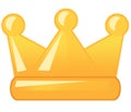 Cartoon element royal on white background crown illustration