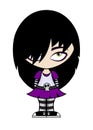 Cartoon emo girl