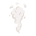 Cartoon explosion, steam clouds, puff, mist, fog, watery vapour. Special effect.