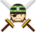 Cartoon Eye Patch Bandana Pirate