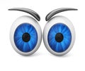 Cartoon eyeballs Royalty Free Stock Photo