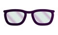 Cartoon Eyeglasses Icon Vector Illustration