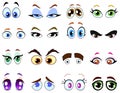 Cartoon eyes Royalty Free Stock Photo