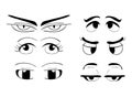 Cartoon eyes vector symbol icon design. Beautiful illustration i Royalty Free Stock Photo