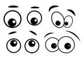 Cartoon eyes vector symbol icon design. Royalty Free Stock Photo