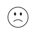 Cartoon Face Sad Negative People Emotion Icon