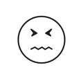 Cartoon Face Sad Negative People Emotion Icon
