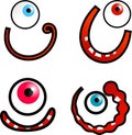 Cartoon Faces Royalty Free Stock Photo