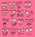 Cartoon faces Royalty Free Stock Photo