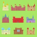 Cartoon fairy tale vector castle tower icon cute cartoon architecture illustration fantasy house fairytale medieval