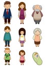 Cartoon family icon