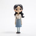 Cartoon Female Figurine With Skirt - Gene Luen Yang Style Royalty Free Stock Photo