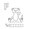 Cartoon Ferret Coloring Pages English Alphabet