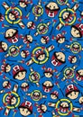 Cartoon Fireman Pattern Royalty Free Stock Photo