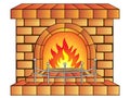Cartoon Fireplace