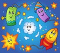 Cartoon fireworks theme 1