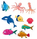 Cartoon fish icon Royalty Free Stock Photo