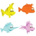 Cartoon fishes