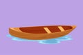 Cartoon flat style drawing canoe trails and rafting club with kayaking equipment logo, icon, symbol. Vintage mountain, rafting,