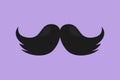 Cartoon flat style drawing old style mustaches logo, label, flyer, sticker, card, template. Adult man moustaches icon. Mustache Royalty Free Stock Photo