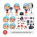 Photographer Woman Character Constructor