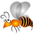 Cartoon Flying Wasp Clip Art