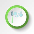 cartoon foam bubble toy colored button icon. Signs and symbols can be used for web, logo, mobile app, UI, UX Royalty Free Stock Photo