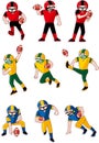 Cartoon football player icon