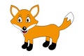 Cartoon fox - cute sweet, children illustration Royalty Free Stock Photo